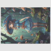 Papier Mousseline Mushroom Gypsy woman v4 tissue paper (Recto)