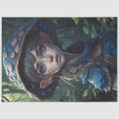 Papier Mousseline Mushroom Gypsy woman v8 tissue paper (Recto)