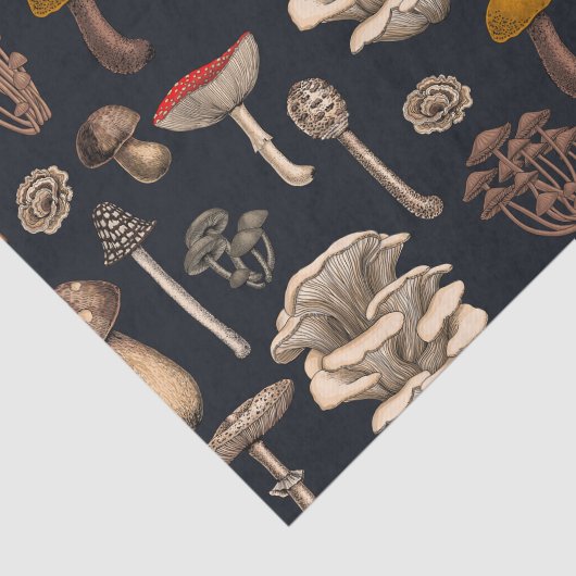 Papier Mousseline Mushrooms sauvages (Détail)
