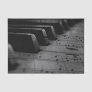 Papier Mousseline Music Piano Keys