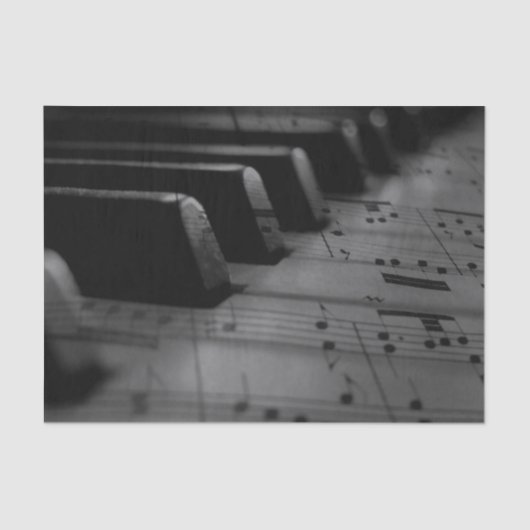 Papier Mousseline Music Piano Keys (Recto)