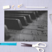 Papier Mousseline Music Piano Keys (Artisanat)