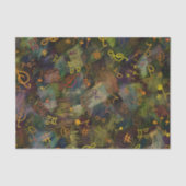 Papier Mousseline Musical Notes (Recto)