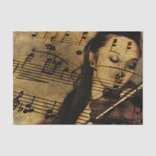 Papier Mousseline Musique Artsy de violon