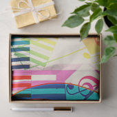 Papier Mousseline Musique Clavier Clavier Clé Déplacement Papier Tis (Cadeau)