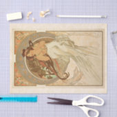 Papier Mousseline Musique d'Alphonse Mucha, Decoupage (Artisanat)