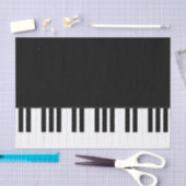 PAPIER MOUSSELINE MUSIQUE DE PIANO (Artisanat)