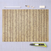 Papier Mousseline Musique et chanson (Artisanat)