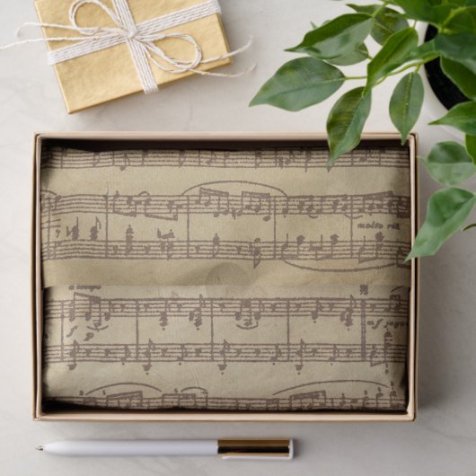 Papier Mousseline Musique et chanson (Cadeau)