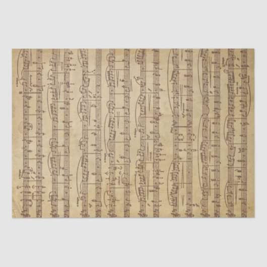 Papier Mousseline Musique et chanson (Recto)