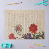 Papier Mousseline Musique et Rose Series Design 7 (Artisanat)