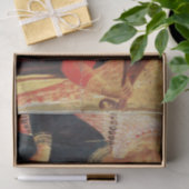 Papier Mousseline MUSIQUE FABRIQUANT DES ANGELS EN Noël ROUGE ET OR (Cadeau)