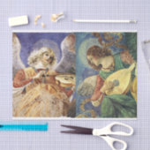 PAPIER MOUSSELINE MUSIQUE FABRIQUANT DES ANGES DE NOËL (Artisanat)