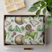 Papier Mousseline Musique Irlandaise Pour La Saint-Patrick (Cadeau)