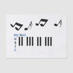 Papier Mousseline Musique Musique Piano Key Music Note