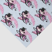 Papier Mousseline Musique Note Fée (Détail)