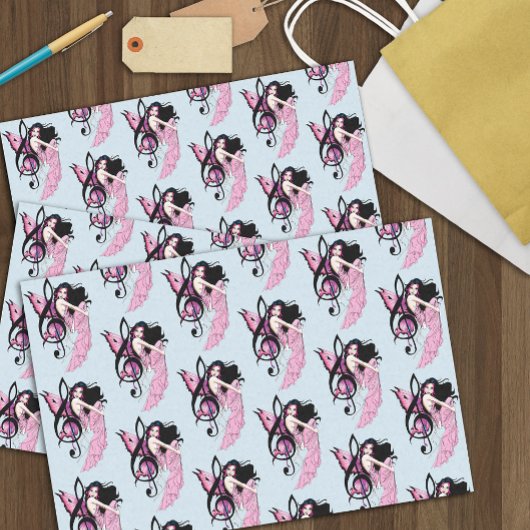 Papier Mousseline Musique Note Fée