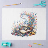 Papier Mousseline Musique Notes Design 4 (Artisanat)