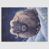 Papier Mousseline Musk Ox Boho Mystical Art (Recto)