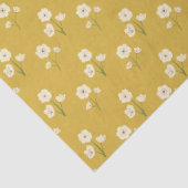 Papier Mousseline Mustard jaune Fleur sauvage rétro (Détail)