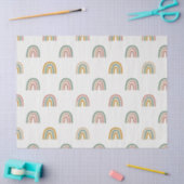 Papier Mousseline Muted boho rainbow scandi pattern  (Artisanat)