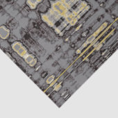 Papier Mousseline MVB Plaid Gris Beige Design (Détail)