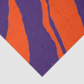 Papier Mousseline MVB Tiger Stripes Design- Orange & Violet (Détail)