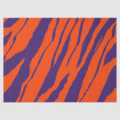 Papier Mousseline MVB Tiger Stripes Design- Orange & Violet (Recto)