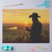 Papier Mousseline My Cowboy At Sunset - Édition Vineyard (Artisanat)