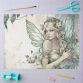 Papier Mousseline Mysage Green Fairy Decoupage (Artisanat)