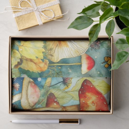 Papier Mousseline Mysland Merveilleux Grand Champignons Découpage (Cadeau)