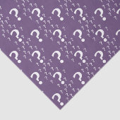 Papier Mousseline Mystère question marque énigme puzzle violet (Détail)