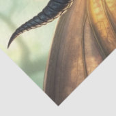 Papier Mousseline Mystérieuse fée de dragon gothique (Détail)