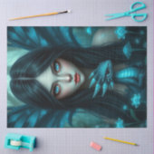 Papier Mousseline Mystérieuse fée de dragon gothique (Artisanat)