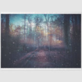 Papier Mousseline mystérieuse forêt enchantée d'Ethérée (Recto)