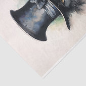 Papier Mousseline Mystérieux chat en casquette noir "Hello Darlin" (Détail)