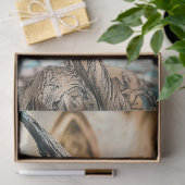 Papier Mousseline Mystérieux Découpage Gothique Paris Gargoyle (Cadeau)