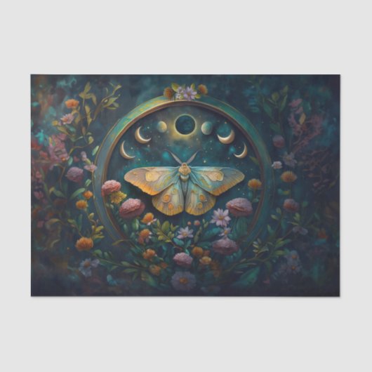 Papier Mousseline Mystérieux Twilight Portal, Moth & Eclipse (Recto)
