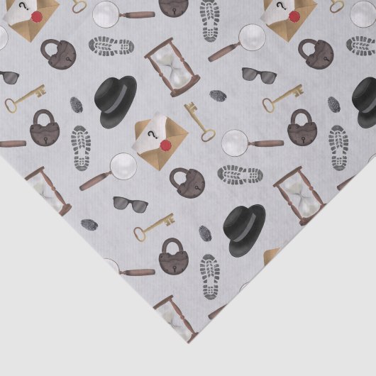 Papier Mousseline Mystery Kids Secret Agent Spy Detective Thème (Détail)