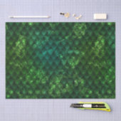 Papier Mousseline Mystic Emerald Fantasy Green Dragon Scale Pattern (Artisanat)