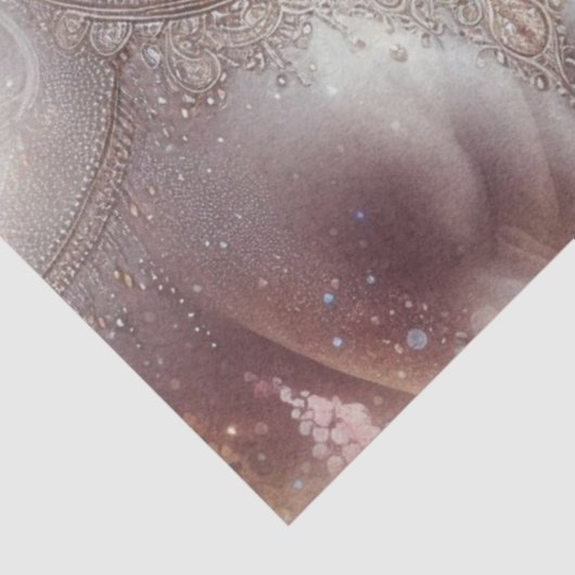 Papier Mousseline Mystical Mare Horse Sparkle Art Decoupage (Détail)