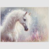 Papier Mousseline Mystical Mare Horse Sparkle Art Decoupage (Recto)