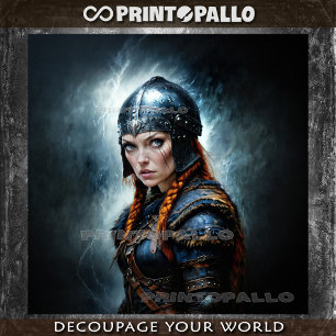 Papier Mousseline Mythe nordique : Frigg, la femme d'Odin.