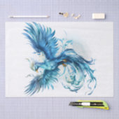 Papier Mousseline Mythologie des oiseaux Phoenix Bleu (Artisanat)