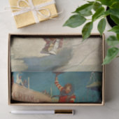 Papier Mousseline N C Wyeth Western Peinture "Le Rodéo" (Cadeau)