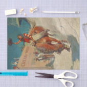 Papier Mousseline N C Wyeth Western Peinture "Le Rodéo" (Artisanat)