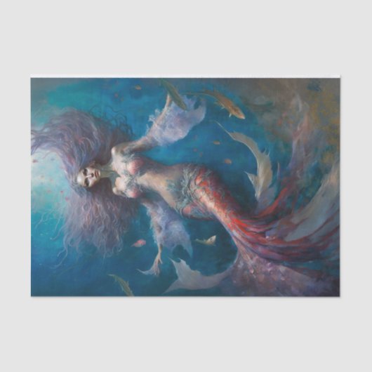 Papier Mousseline Nager avec moi (Recto)