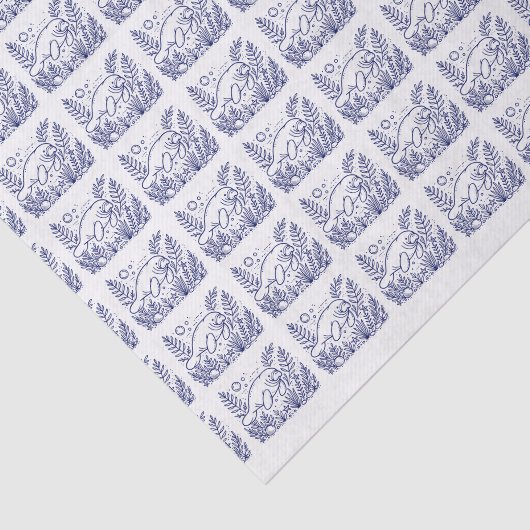 Papier Mousseline Nager dans l'eau #2 Dessin (Détail)