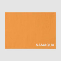 Namaqua orange nom de la couleur