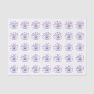Papier Mousseline Namaste Fleur de Lotus Violet et Rose